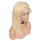 13x4 PLATINUM LACE FRONTAL BOB WIG. PRE-PLUCKED HAIRLINE