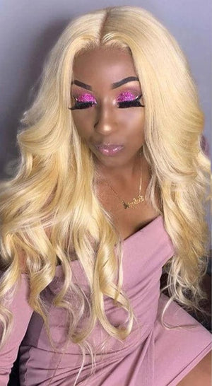 13x4 BODY WAVE BLONDE LACE FRONT WIG