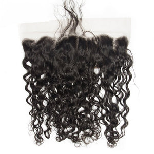 13x4 Frontal Natural Wave. Pre-Plucked Hairline