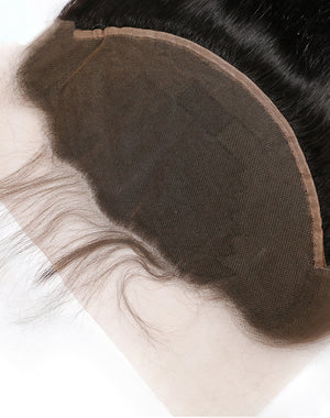 Straight Middle Part Frontal . Pre-Plucked Hairline
