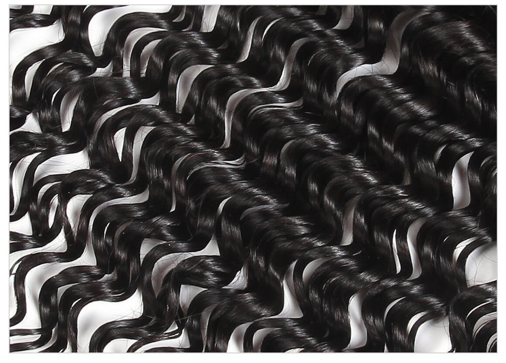 13x4 Deep Wave HD Super Fine Swiss Invisible Lace Frontal. Pre-Plucked Hairline