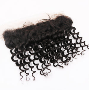 13x4 Frontal Deep Wave. Pre-Plucked Hairline