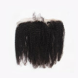 13x4 Frontal Kinky Curly . Pre-Plucked Hairline