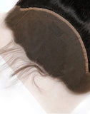 Straight Middle Part Frontal . Pre-Plucked Hairline