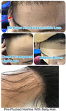 Straight HD Fine Thin Swiss Invisible Lace Closure. Pre-Plucked Hairline
