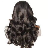 13x4 BODY WAVE FRONTAL WIG. PRE-PLUCKED HAIRLINE