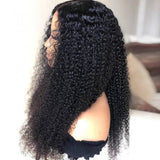 360 KINKY CURLY FRONTAL WIG. PRE-PLUCKED HAIRLINE