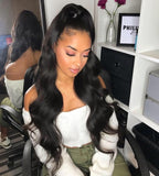 13x6 BODY WAVE FRONTAL WIG. PRE-PLUCKED HAIRLINE